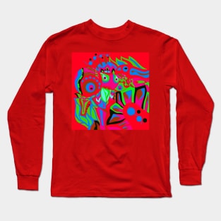 Crimson dinamic alien Long Sleeve T-Shirt